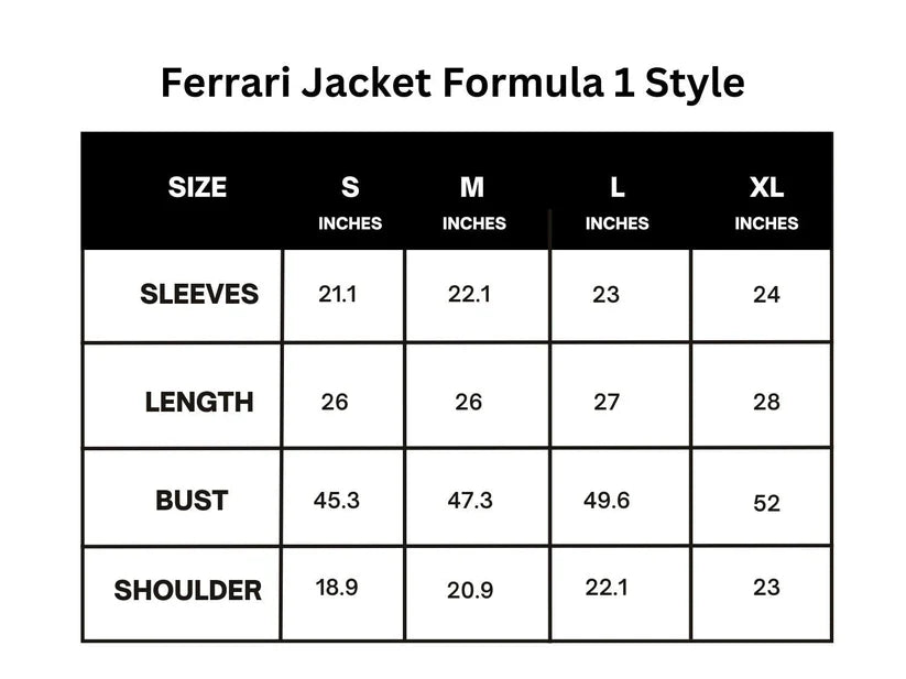 Ferrari F1 Jacket – Premium Embroidered Edition