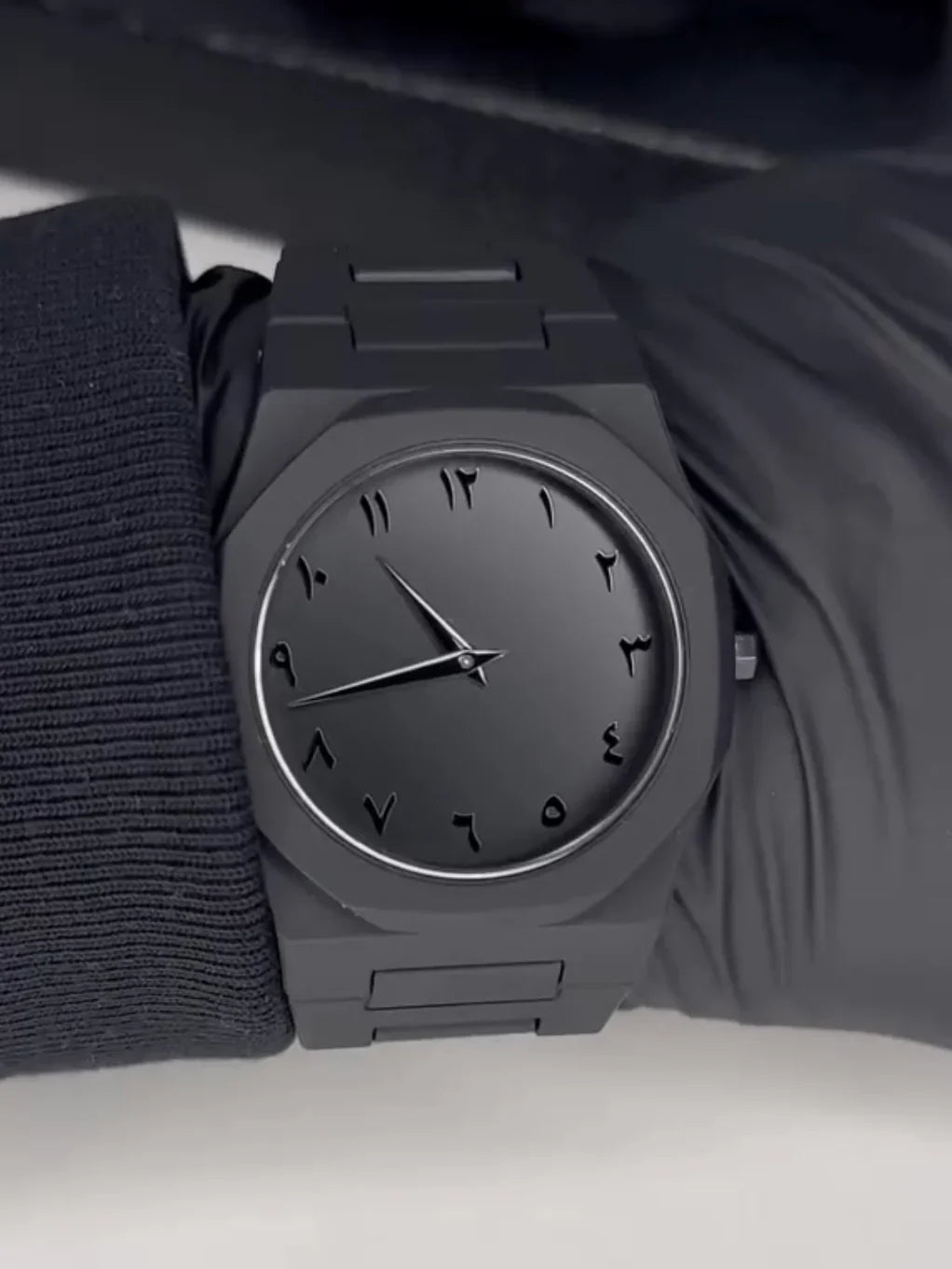 Arabic Aura Black Dial Watch