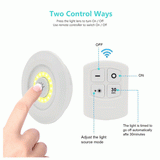 Pack of 3 Wireless LED Tap Lights with Remote Control – Cabinet, Closet & Room Lighting
