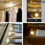 Pack of 3 Wireless LED Tap Lights with Remote Control – Cabinet, Closet & Room Lighting