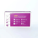 6 in 1 Derma Roller System box showing needle sizes for skin regeneration and collagen stimulation