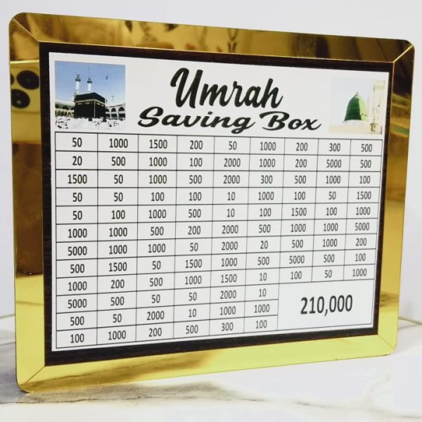 Umrah Package Saving Box